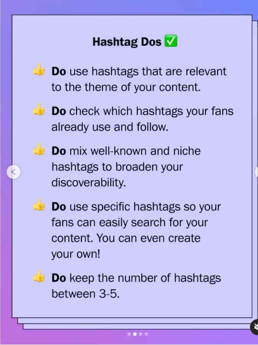 Creators hesabının instagram hashtag önerileri